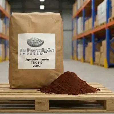 Pigmento marrón tabaco TBX 610 para cemento SACO-10-20 KG