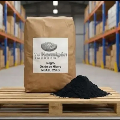 Pigmento Negro Óxido de Hierro sintético para Hormigón antracita y Cemento Exterior NGAZ- 10-25kg