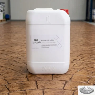 Resina extra al agua para hormigón impreso (25L)