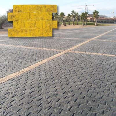 MOLDE HORMIGON IMPRESO LADRILLO