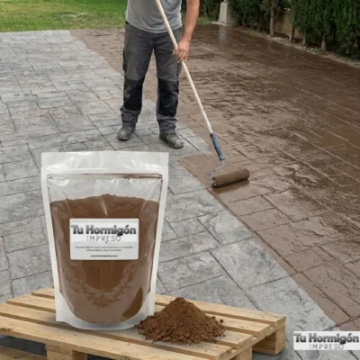 pigmento para resina hormigon impreso
