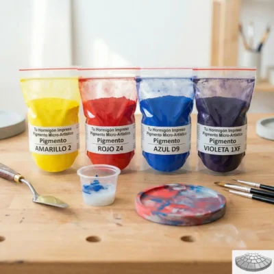 Kit 4 Pigmentos orgánicos en Polvo (4x200g) para Bellas Artes, pinturas y Manualidades